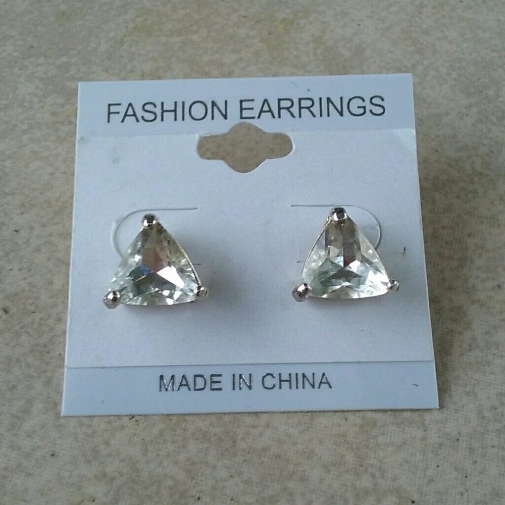 Crystal Clear Diamond Earrings
